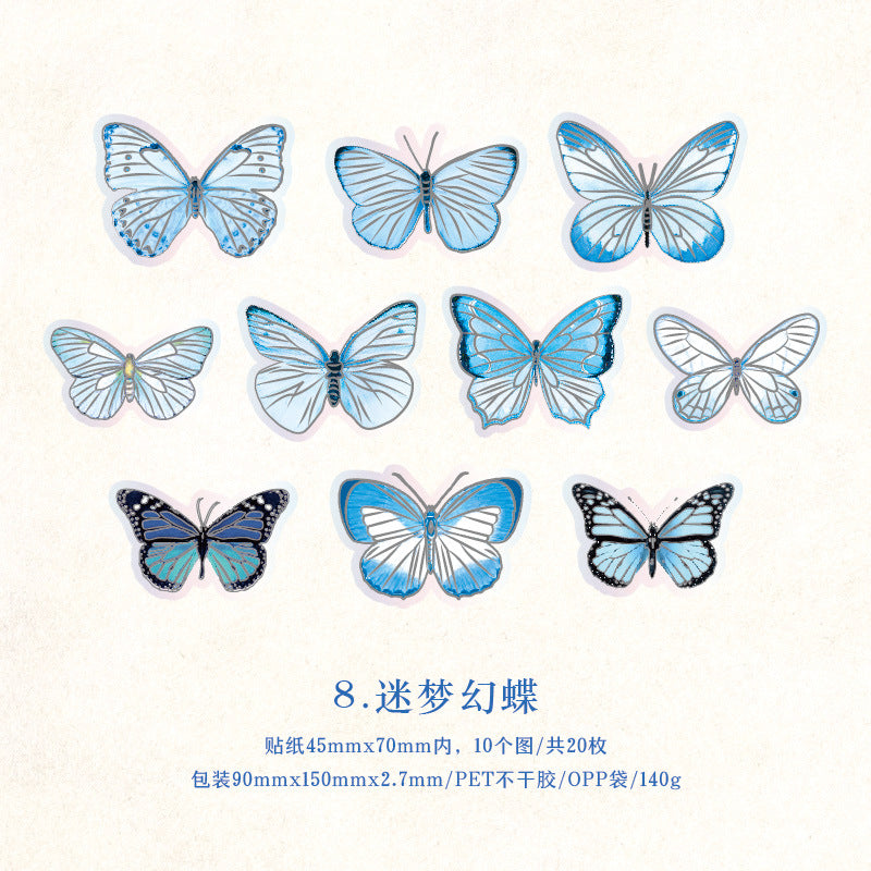 Twilight Human Tilt Light Series PET Sticker Pack - Dream Castle, 8 Options - ViktaShop