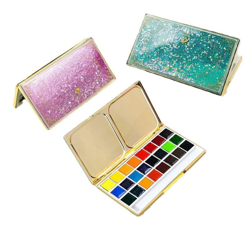 Rubens Solid Watercolor Brilliant Series – 4 Colors with Shining Sand Box - ViktaShop