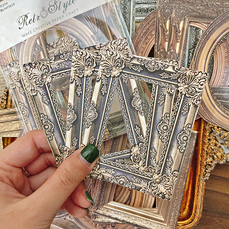 Retro Hollow Border DIY Album Scrapbook Journal Material Paper – 30 Pcs - ViktaShop