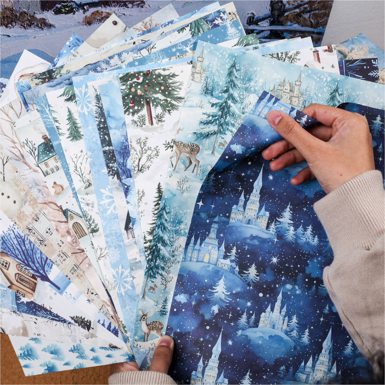 Christmas Decorative Paper - Winter Love - ViktaShop
