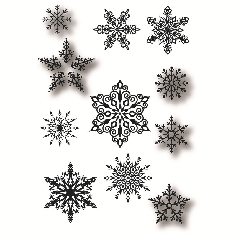 Snowflake Transparent Silicone Stamp - ViktaShop