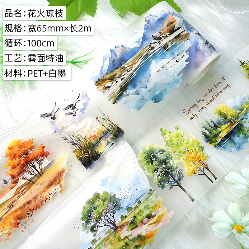 Fairy Tale Flower House PET Tape – 2 m - ViktaShop