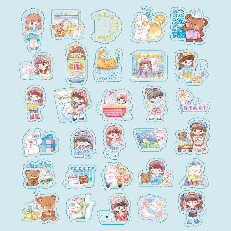 PET Sticker Bag - Shiny Series Cute Girl Theme - ViktaShop