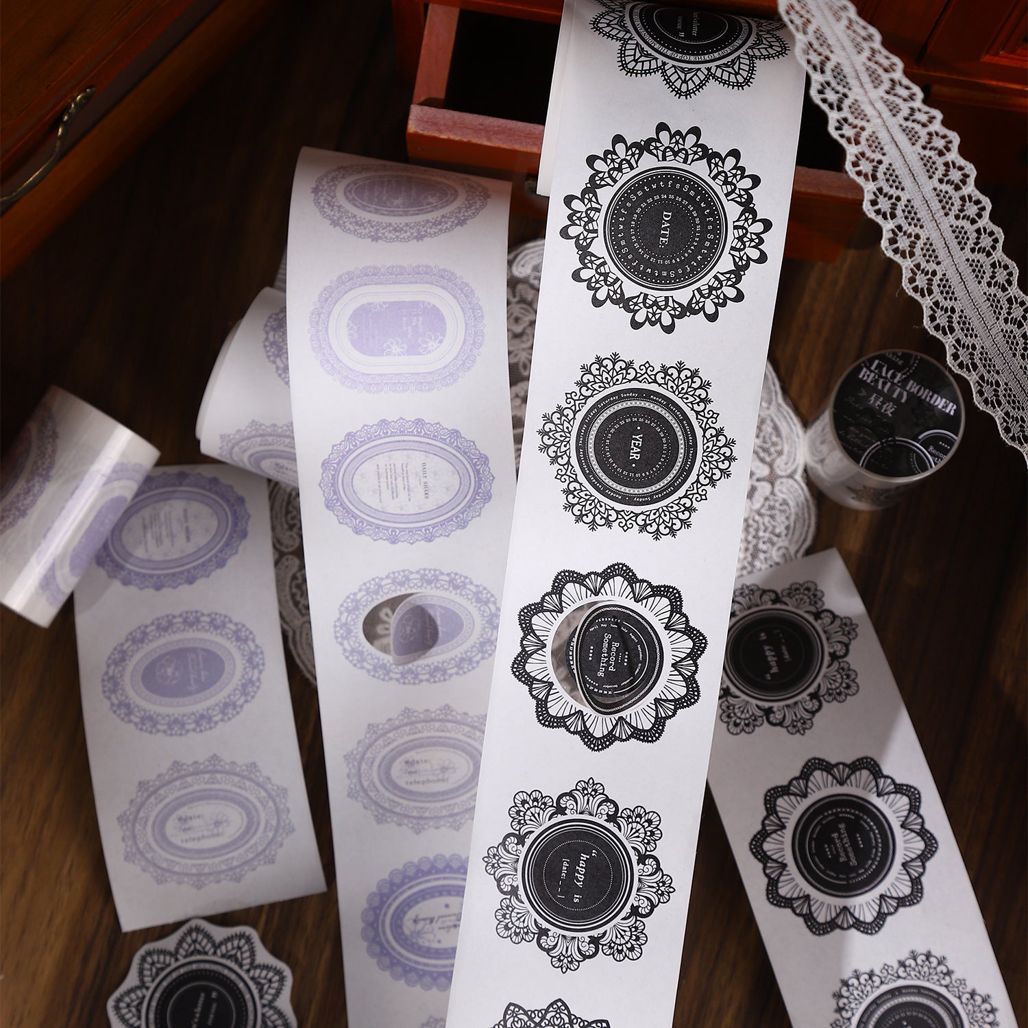 Hand Account Tape - Exquisite Collage Decoration Material, 380mm - ViktaShop