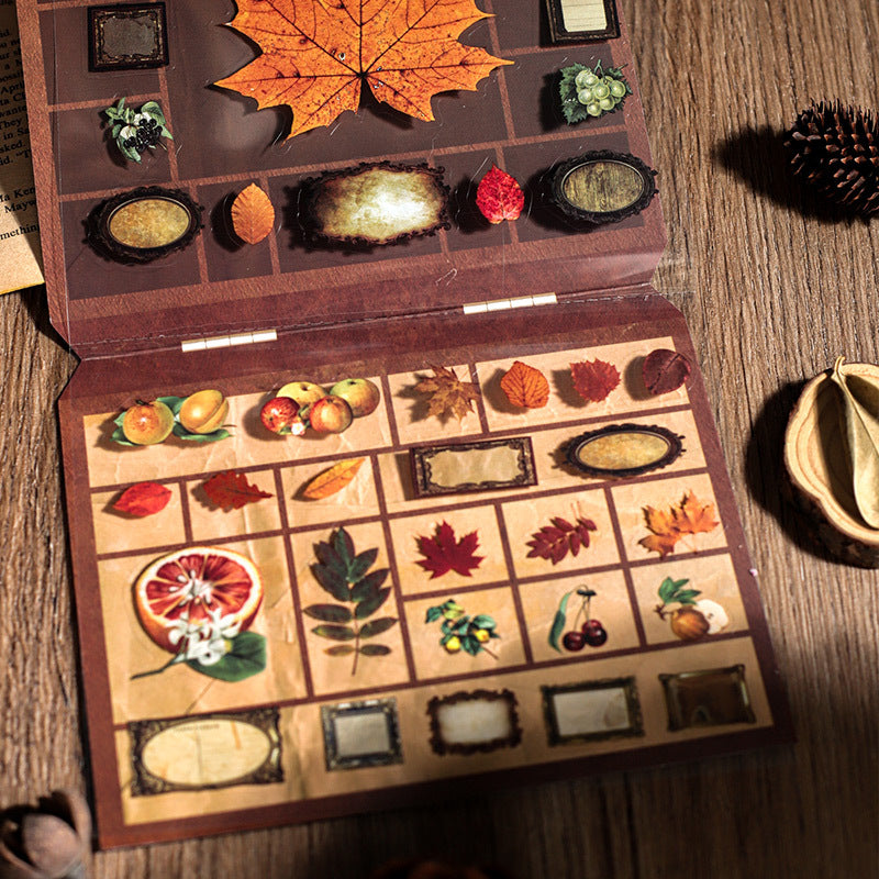 Old Wooden Label Box Series PET Die-cutting Sticker, 4 Pcs - ViktaShop