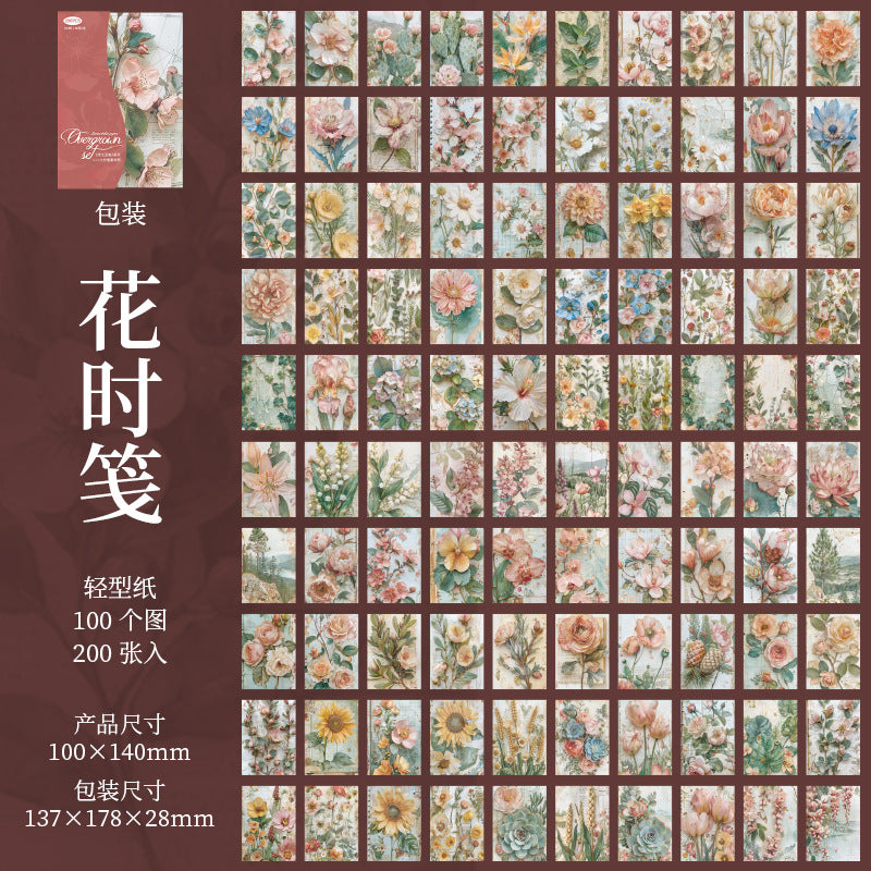 Decoration collage material paper 100 psc