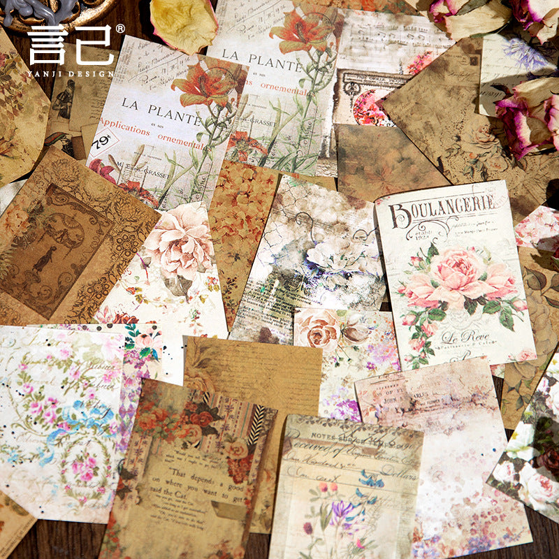 Material Paper - Night Mottled Poetry Series, 6 Options - ViktaShop
