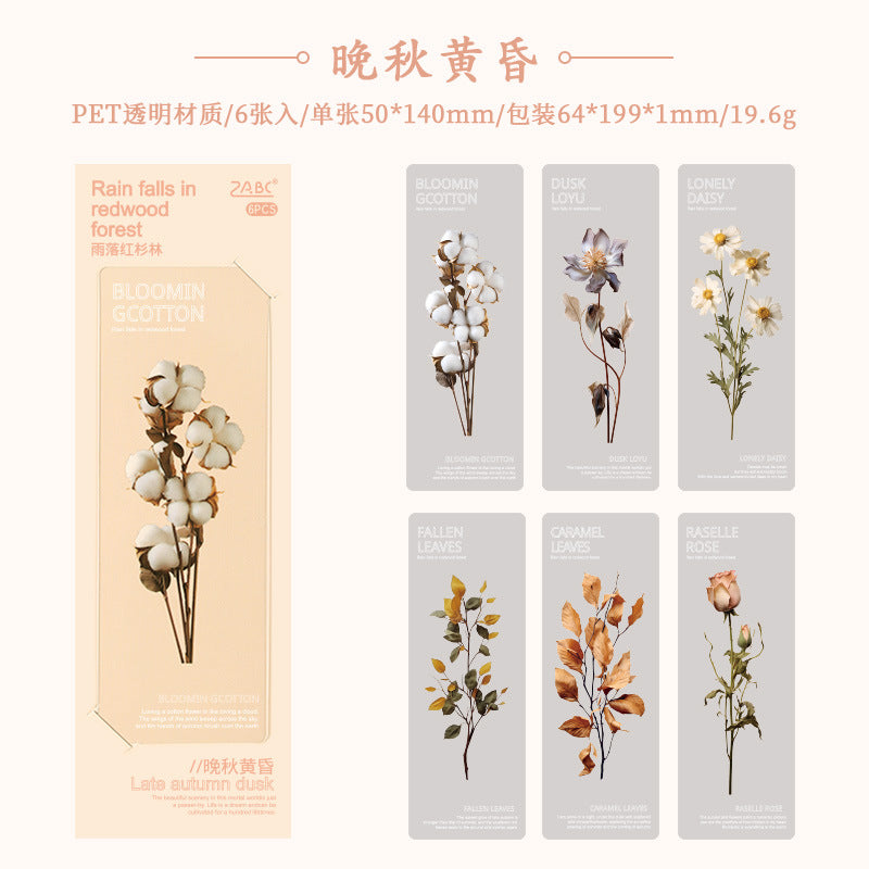 Cross-Border Bookmark - Rainfall Redwood Forest Series - ViktaShop