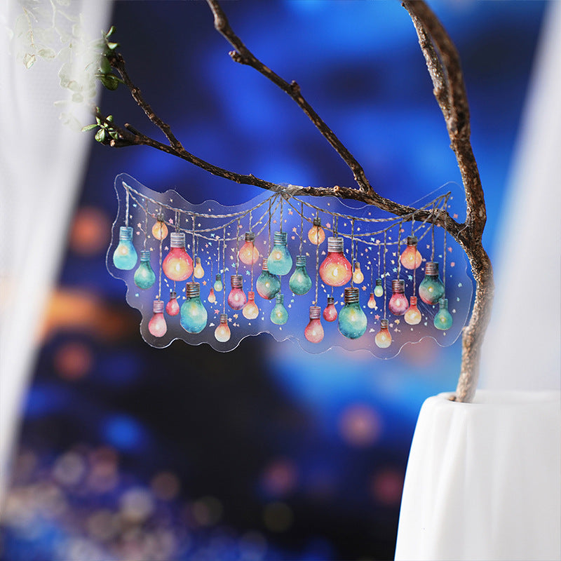 Double White Ink PET Sticker Pack - Window Frame Lighting, 6 Options - ViktaShop