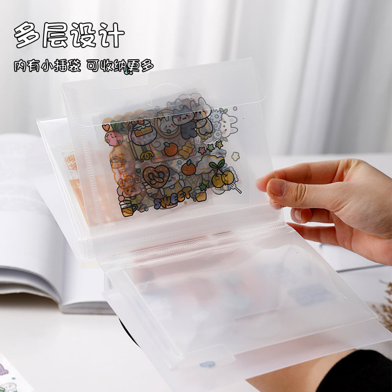 A6 Large Capacity Multi-Layer Sticker Storage Folder - ViktaShop