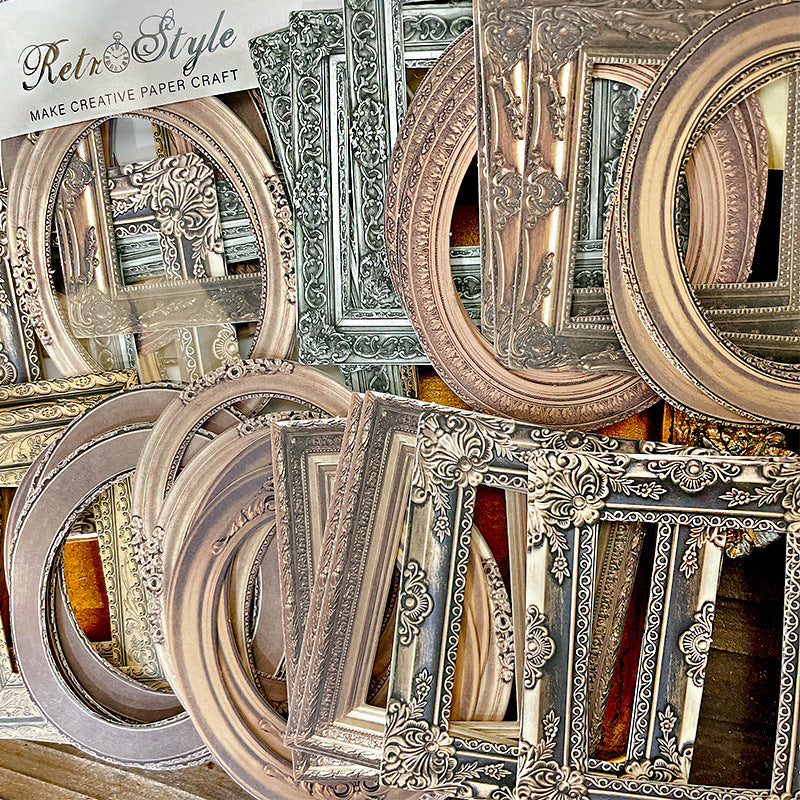 Retro Hollow Border DIY Album Scrapbook Journal Material Paper – 30 Pcs - ViktaShop