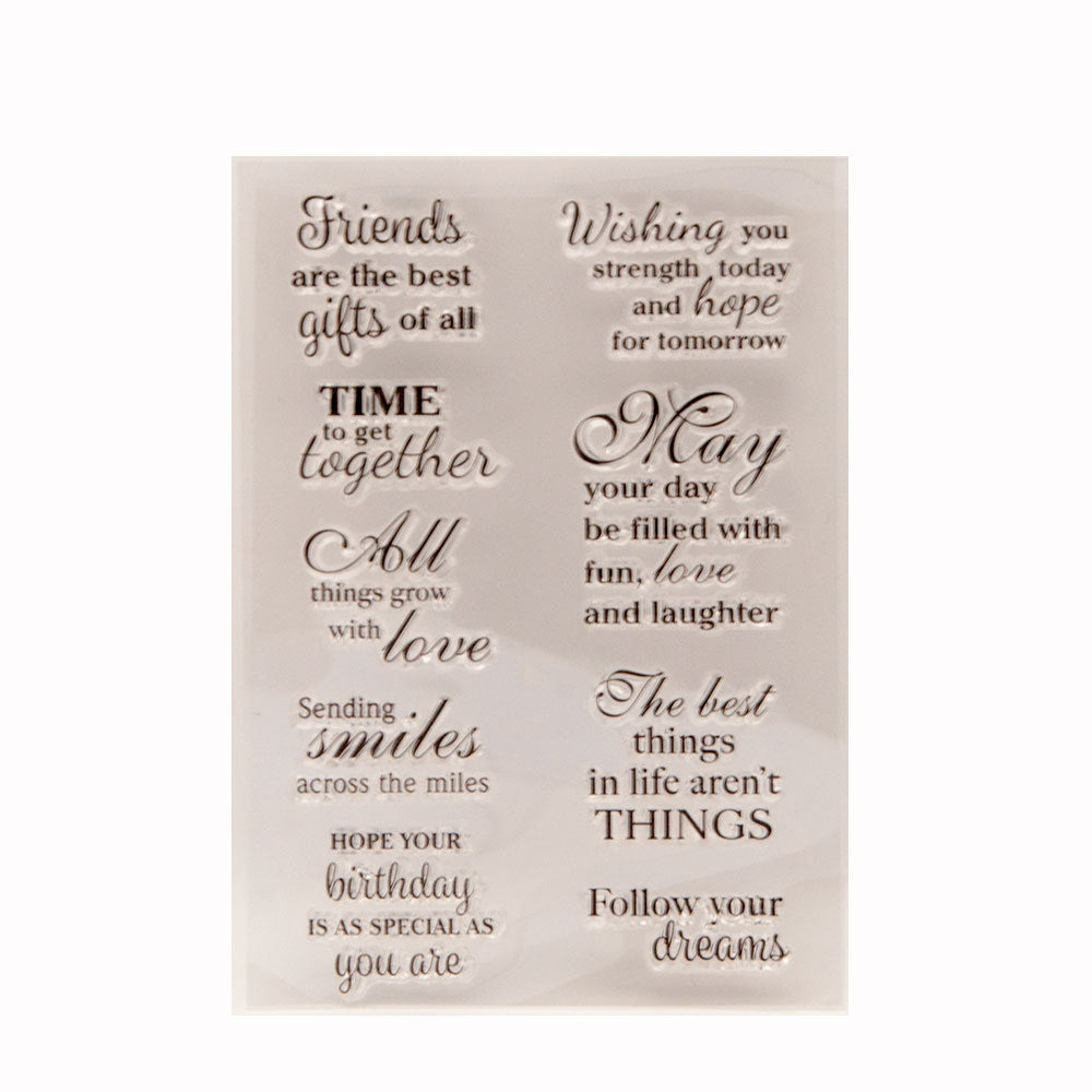 Transparent Silicone Seal Hand Account Seal Blessing Words - ViktaShop