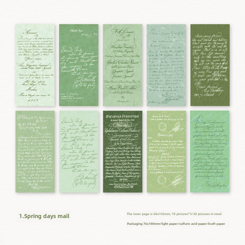Vintage Material Paper Book – 100 pcs - ViktaShop