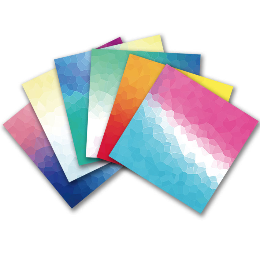 Rainbow Background Pattern Paper - 24 Sheets - ViktaShop