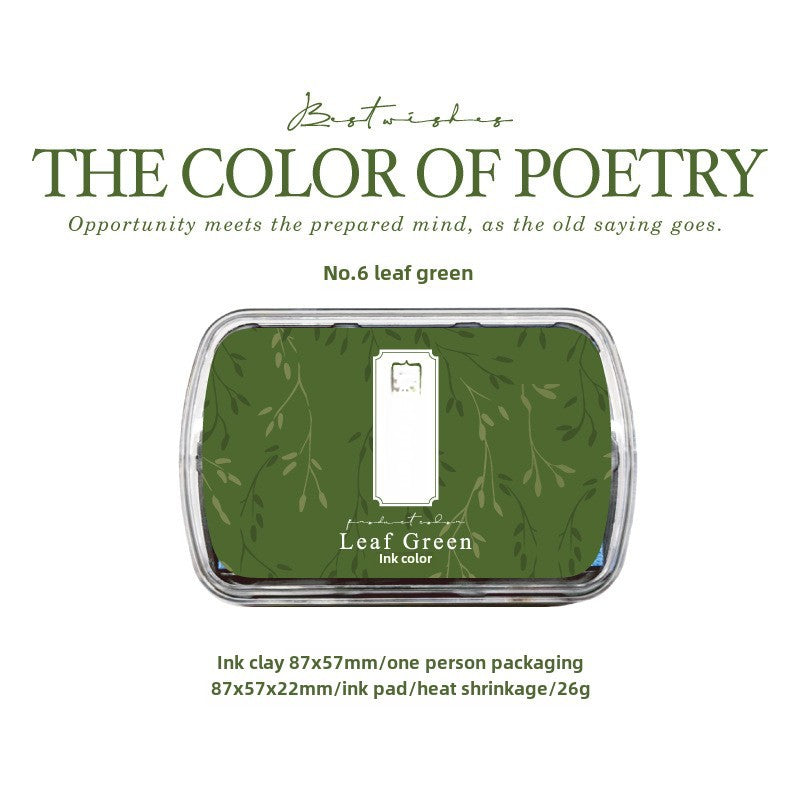 Poetry Color Series Ink Pad 6 colors
