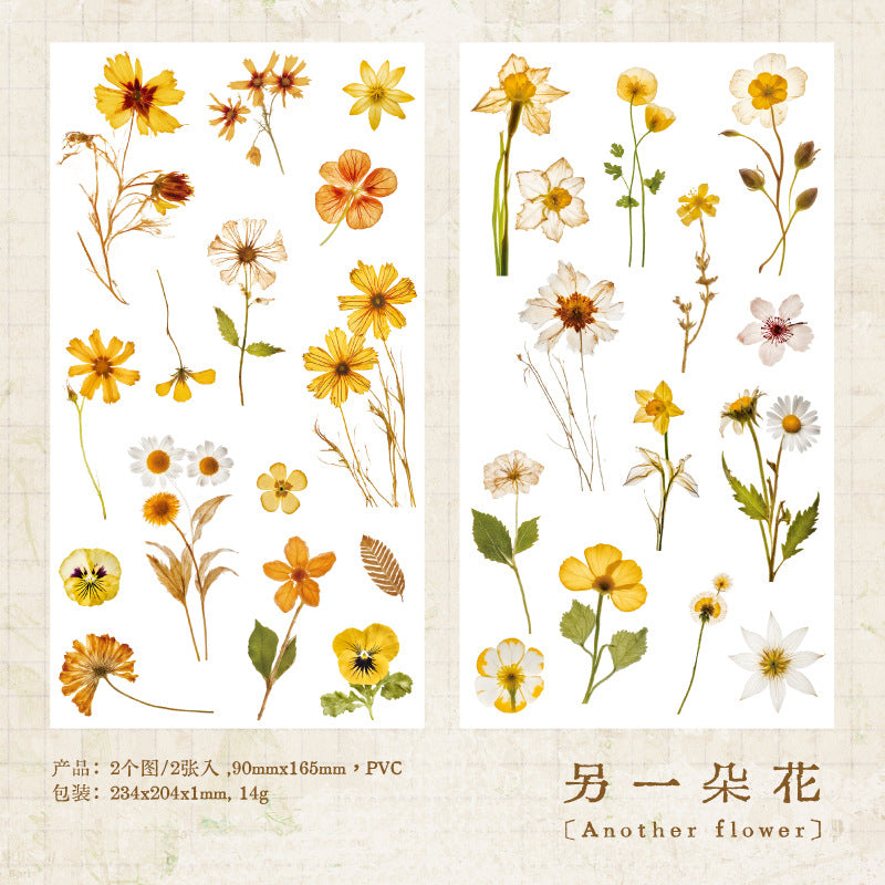 Romantic Series Transfer Stickers - Flower Themes - ViktaShop