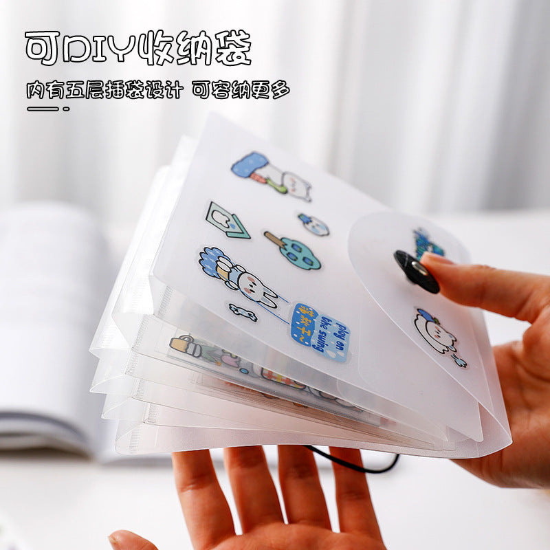 A6 Large Capacity Multi-Layer Sticker Storage Folder - ViktaShop