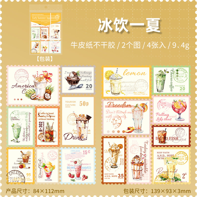 Summer First Date Series Stamp Sticker - ViktaShop