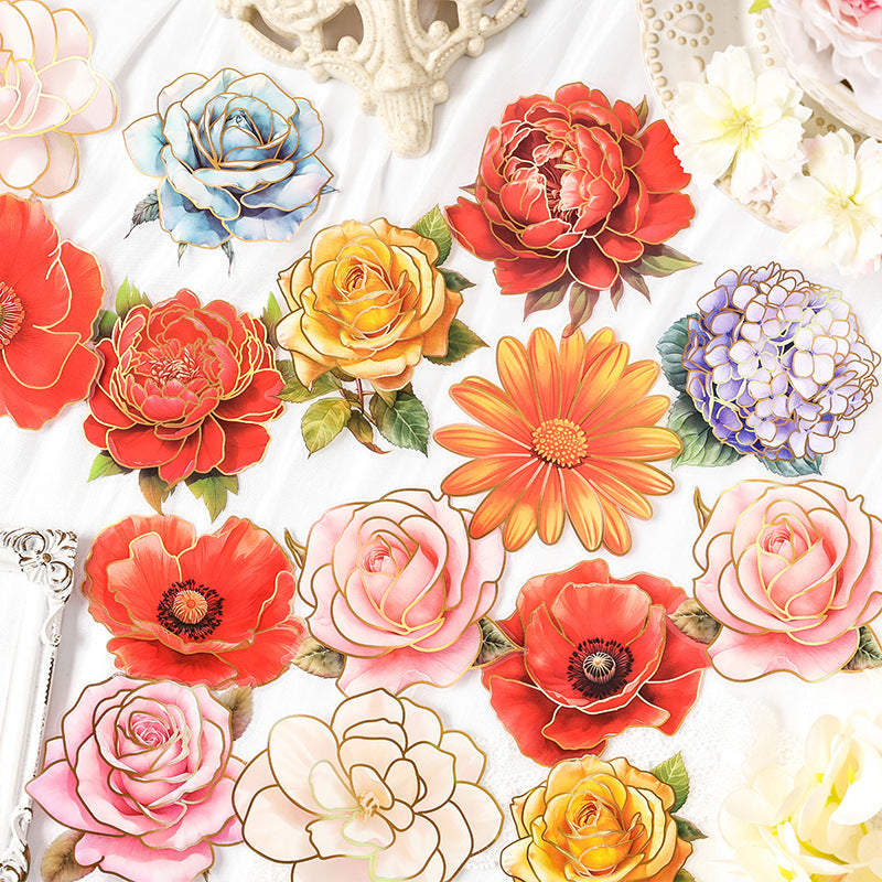 Dark Phantom PET Sticker Pack - Flower Story Series, 8 Options - ViktaShop
