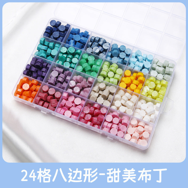 Vintage Transparent Fire Paint Wax Granules Set with Gold Powder - ViktaShop