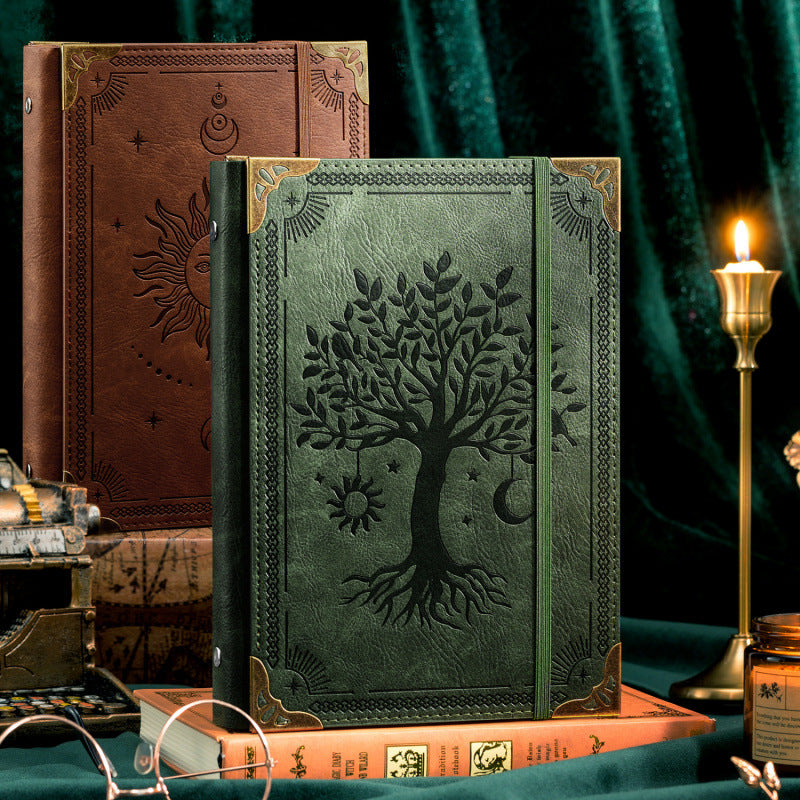 Vintage Magic Loose-Leaf Journal – Thickened Multifunctional Planner, 4 Options - ViktaShop