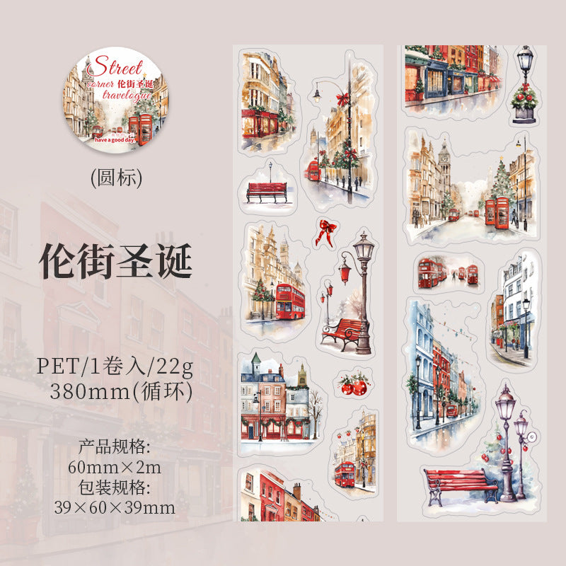 Street Corner Travel Notes PET Tape – A Beautiful Day Series, 2m - ViktaShop