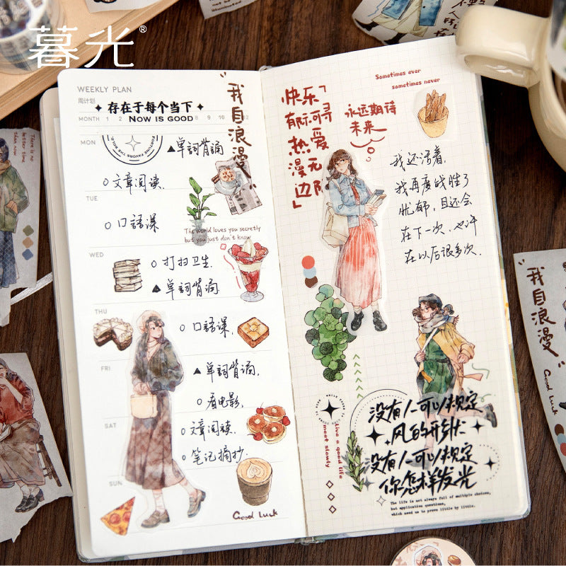 Twilight Life – Washi Tape, Winter Warm Girl Series, 2m - ViktaShop