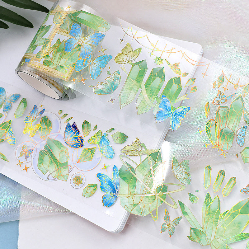 Special Material PET Light, Crystal, Butterfly Collage - 2m - ViktaShop