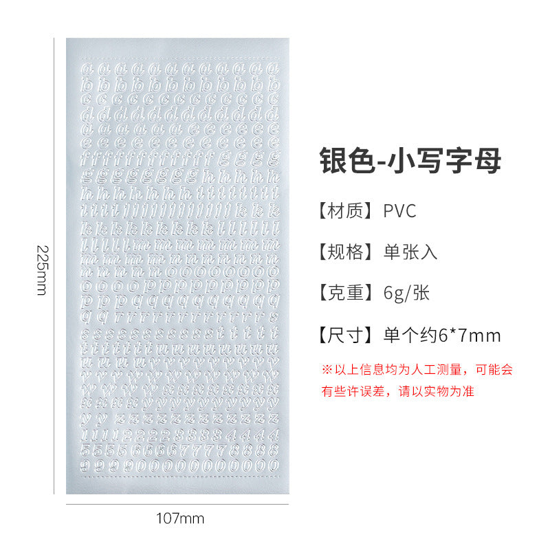 Letter & Number  Stickers - Star Mark