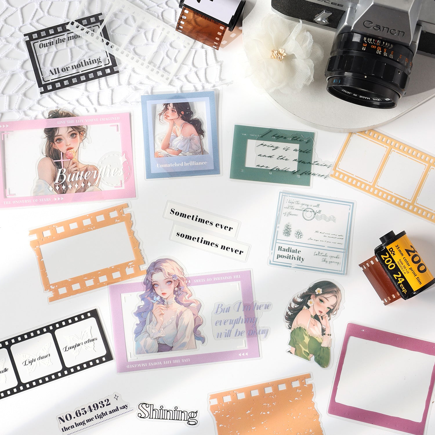 Film Memories Series Character Pet Stickers 25 Pieces