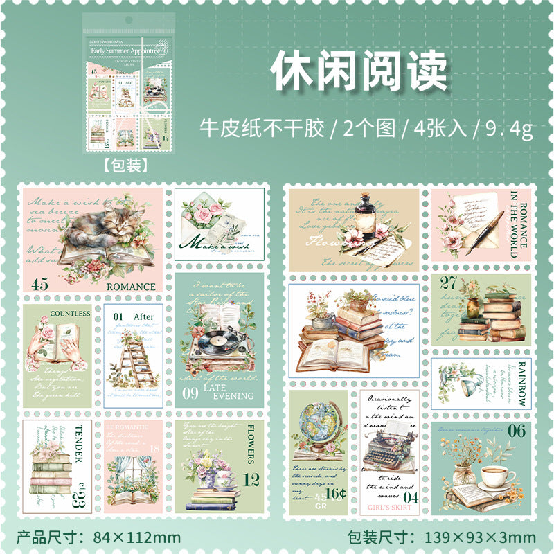 Summer First Date Series Stamp Sticker - ViktaShop