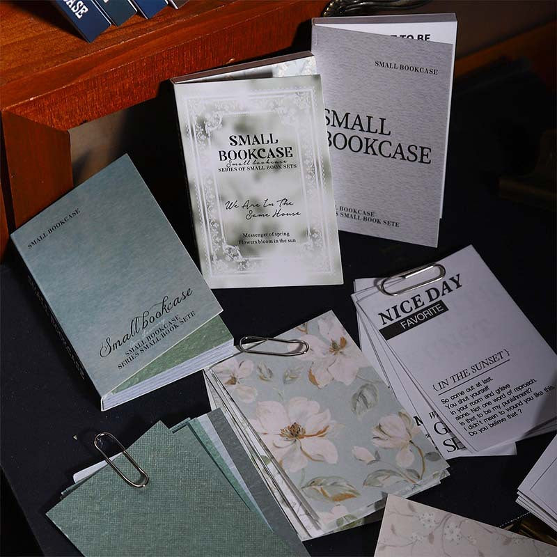 Paper material collage small book 3 psc