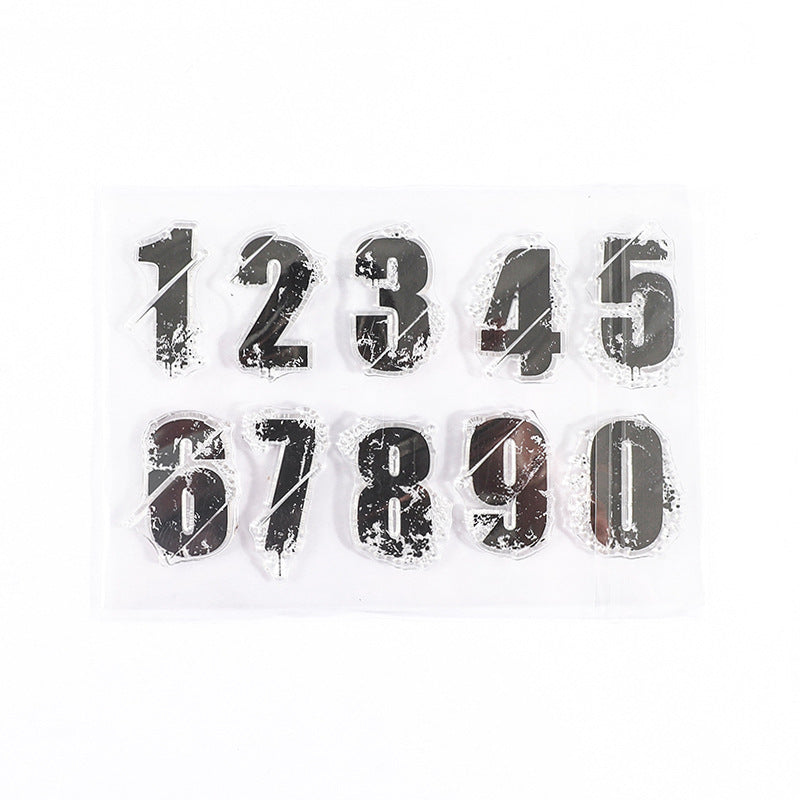 Transparent Retro Silicone Stamp Set – DIY English & Plant Designs - ViktaShop