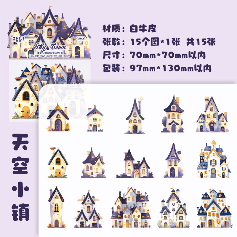 Fairy Tale Town Series Paper Stickers - ViktaShop