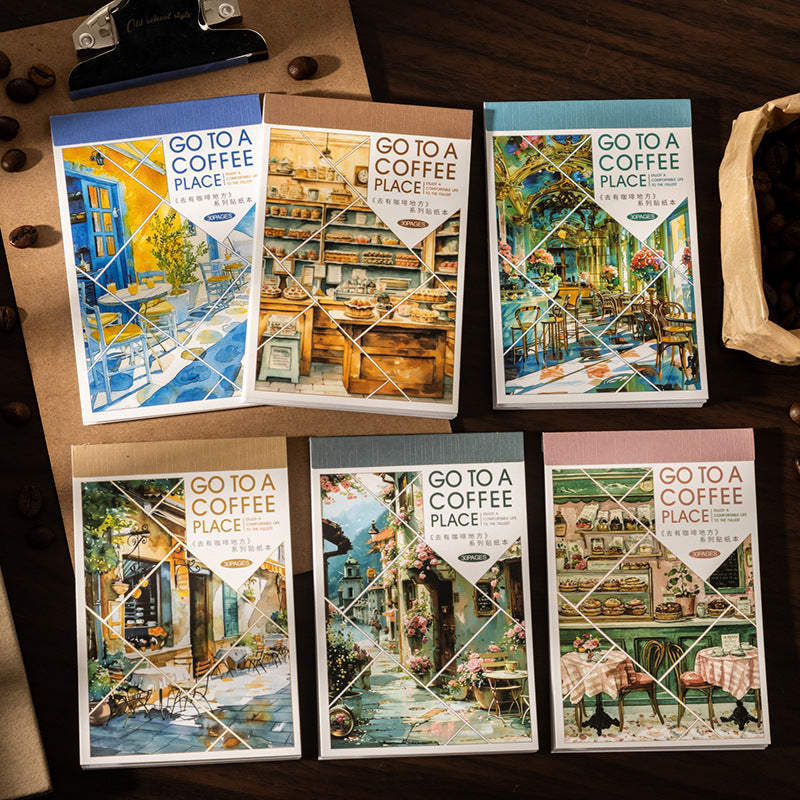 Coffee Place Series Retro DIY Storyboard Stickers, 6 Options - ViktaShop