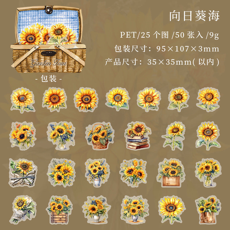 PET Sticker Package – Garden Tour Series, 6 Options - ViktaShop