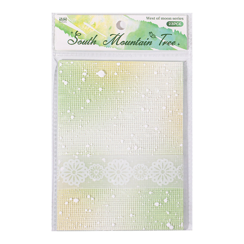 Retro Relief Background Paper – Snowflake Net Pattern, 23 Sheets - ViktaShop