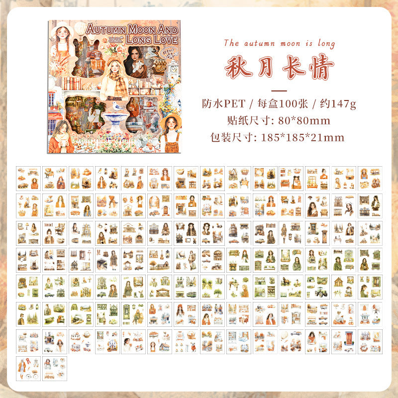 Four Seasons Box Set PET Stickers – 100 pcs - ViktaShop