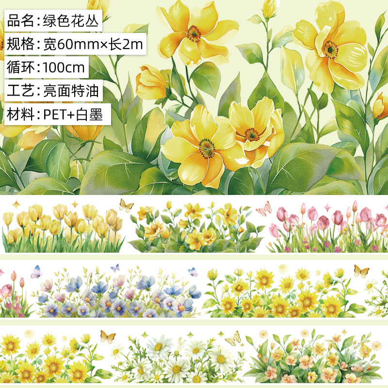 Fairy Tale Flower House PET Tape – 2 m - ViktaShop