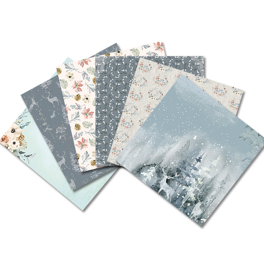 Winter Forest Single-Sided Pattern Paper for DIY Albums & Scrapbooking - ViktaShop