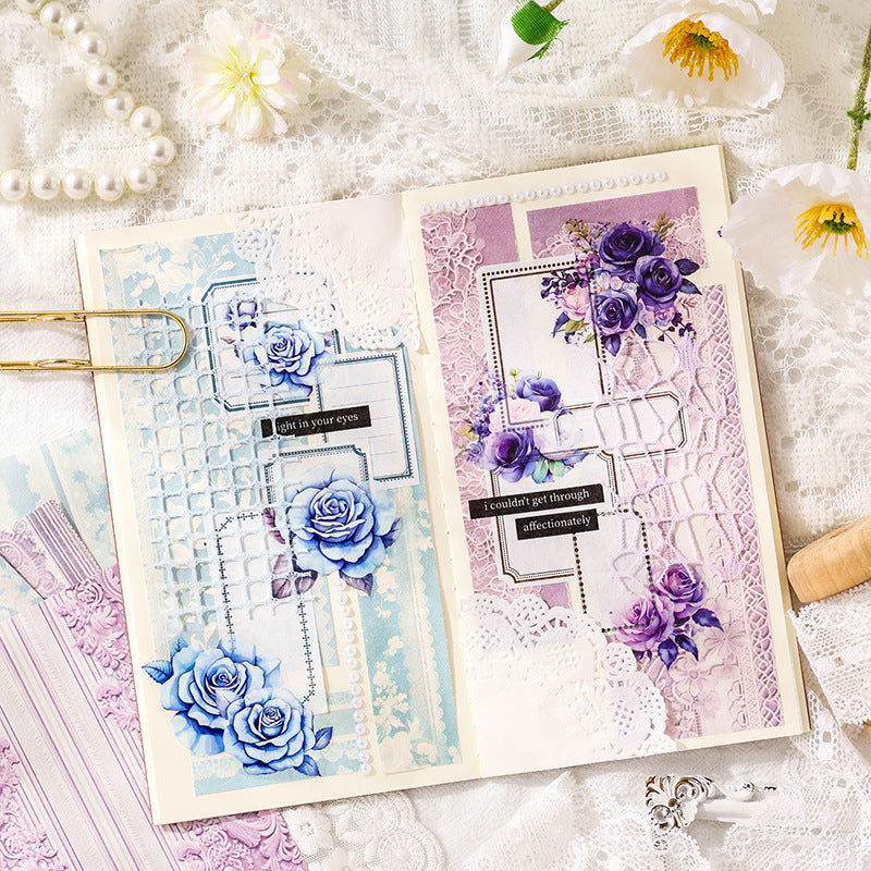 Dream Lace Series Material Paper - Retro Light Paper, 6 Options - ViktaShop