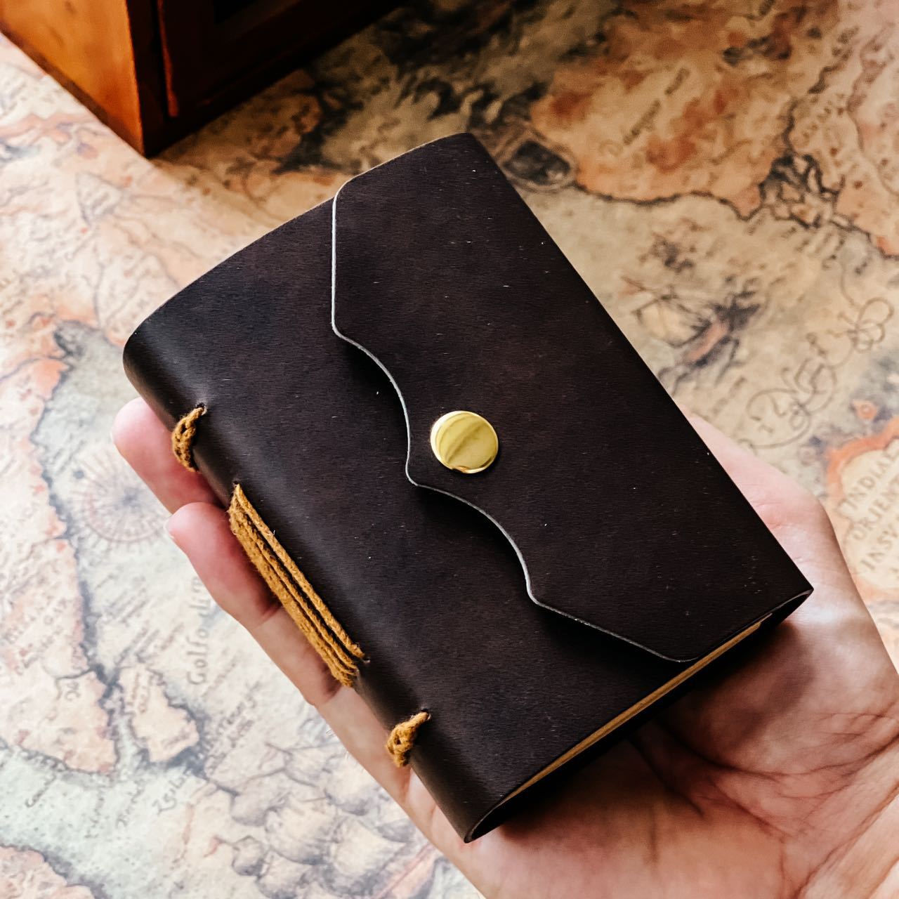 Handmade Cowhide Pocket Notebook – Retro Diary & Gift Journal, 3 Options - ViktaShop