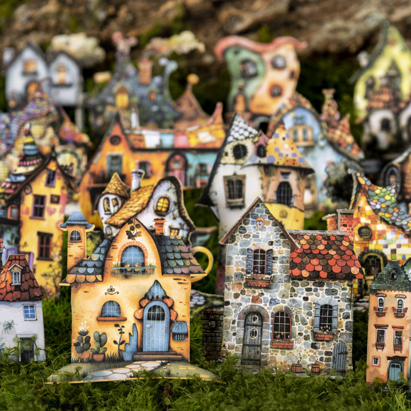 Strange House Series  Hard Card Paper Stickers 4 Styles 25 Pcs