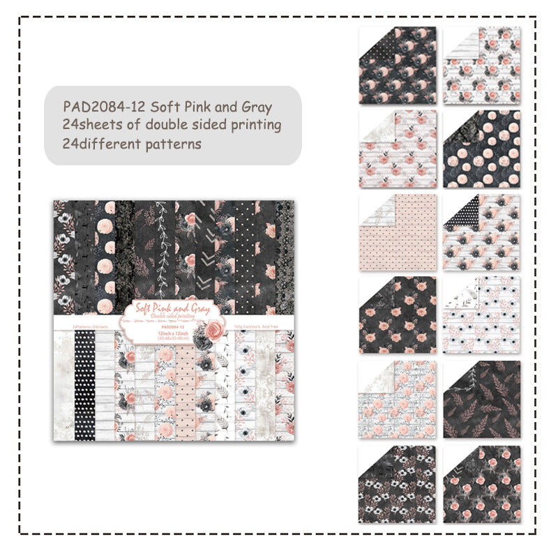Double-Sided Pattern Paper – DIY Photo Album & Junk Journal Background - ViktaShop