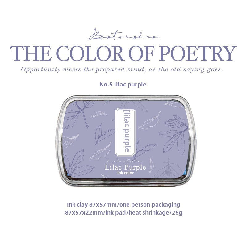 Poetry Color Series Ink Pad 6 colors