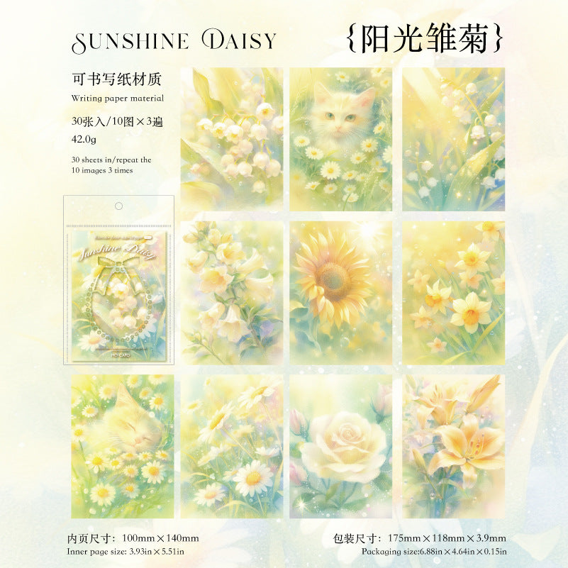 Material paper  flower theme 10 psc