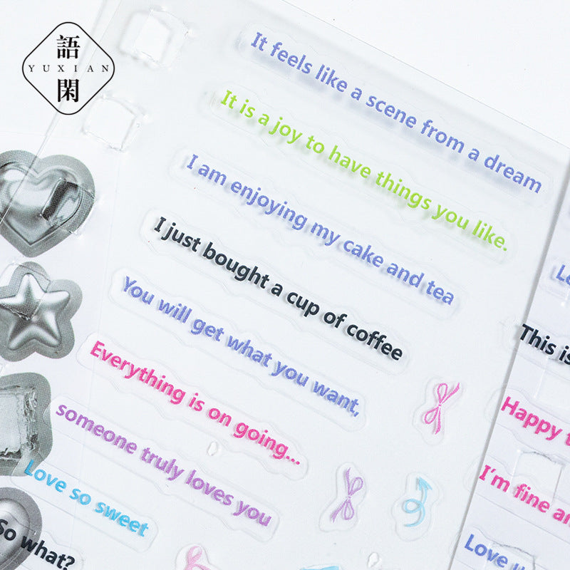 Sticker Book – Cut Film Stickers for DIY Journals & Collage, 60 Pcs
