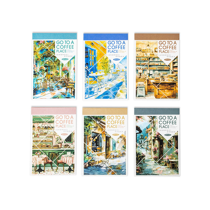 Coffee Place Series Retro DIY Storyboard Stickers, 6 Options - ViktaShop