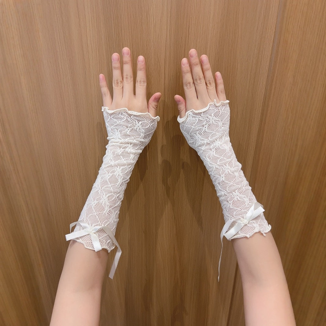 Millennium Y2K Lace Bow Strap Hand Sleeve - ViktaShop