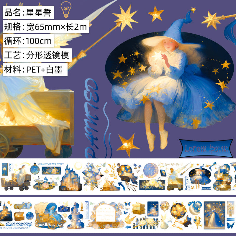 European Retro Character PET Tape – Art & Fashion Style - 2m - ViktaShop